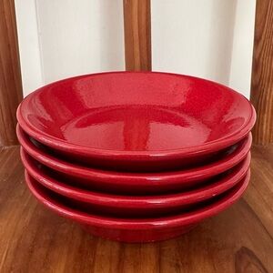 Set of 4 Waechtersbach Germany
Candy Apple Red Small Plates Vintage Retro